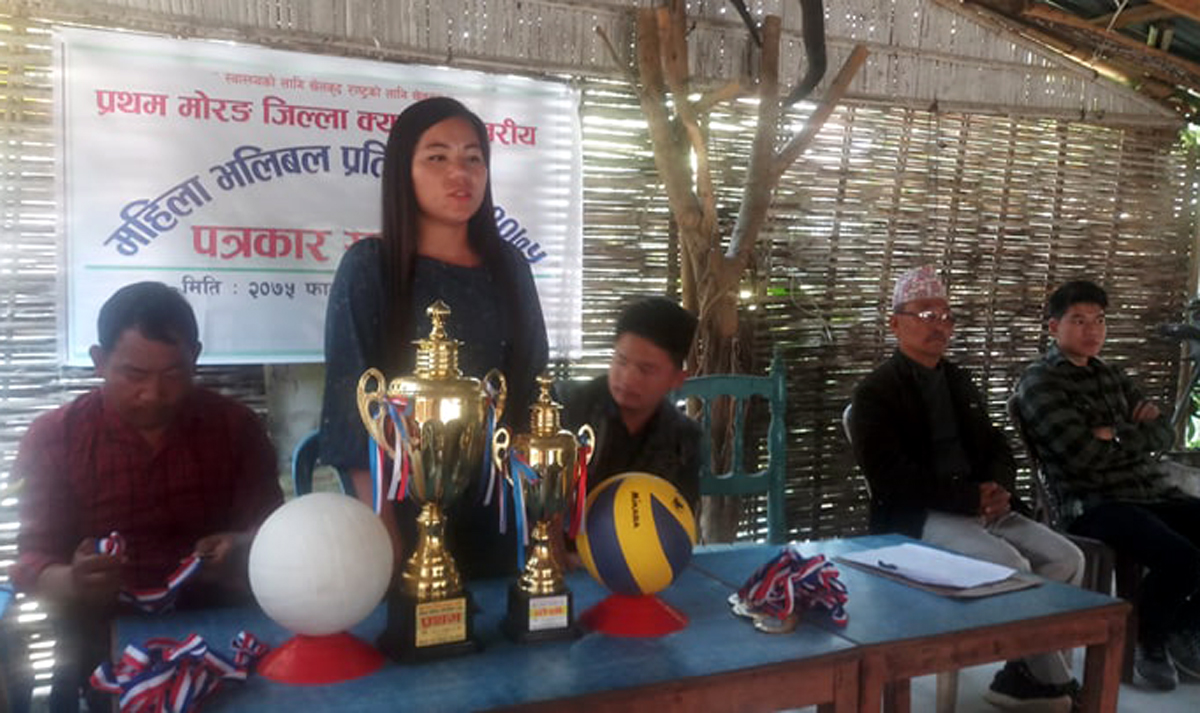 क्याम्पस स्तरीय महिला भलिबल प्रतियोगिता हुने