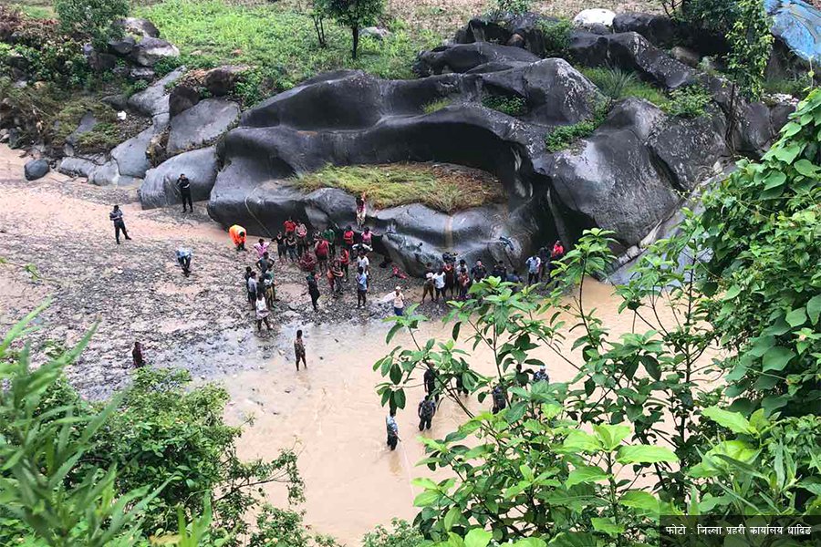 बससँग ठोक्किएर माइक्रो बस खोलामा खस्दा १३ जना घाइते