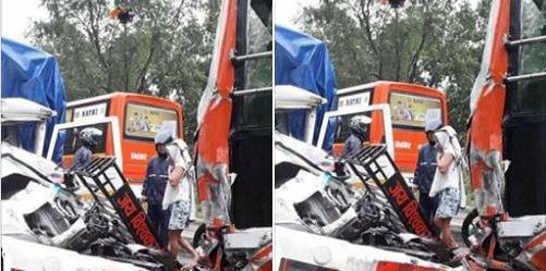 पथरीमा भएको सवारी दुर्घटनामा परि १३ जना घाइते