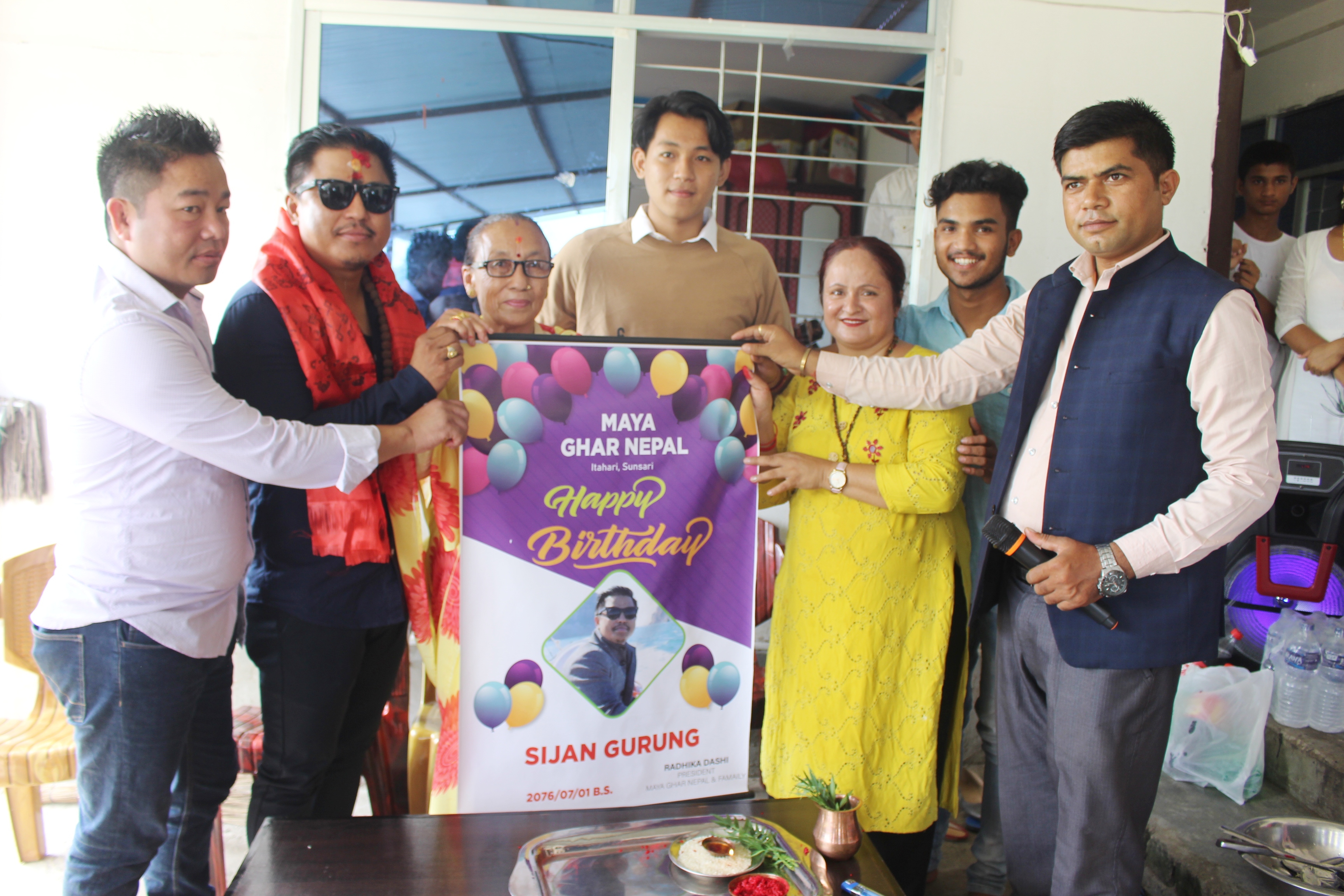 तरुणदल सुनसरी सभापति गुरुङले भिन्न तरिकाले मनाए जन्मोत्सव