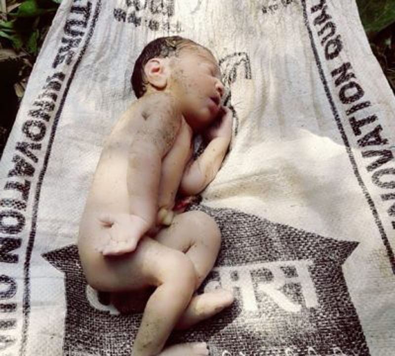 शालनाल सहितको मृत बालक फेला