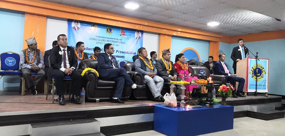लायन्स क्लव अफ पथरीको नवौं पदस्थापना