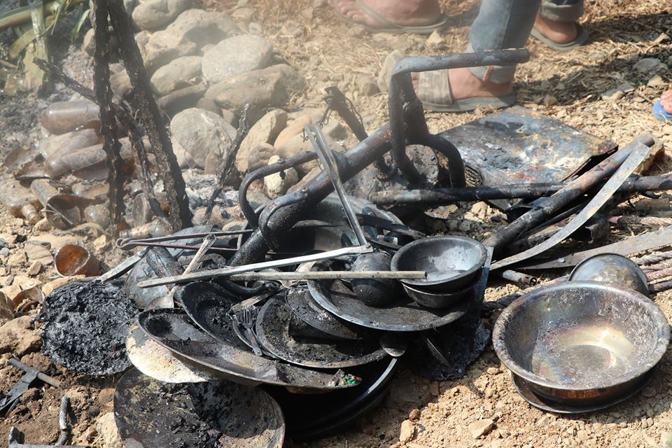 लेटाङको गुवाबारीमा आगलागि, २५ लाखको क्षति