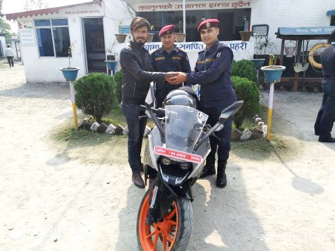 बेलबारीबाट हराएको मोटरसाईकल ३ महिनापछि ईलाममा भेटियो