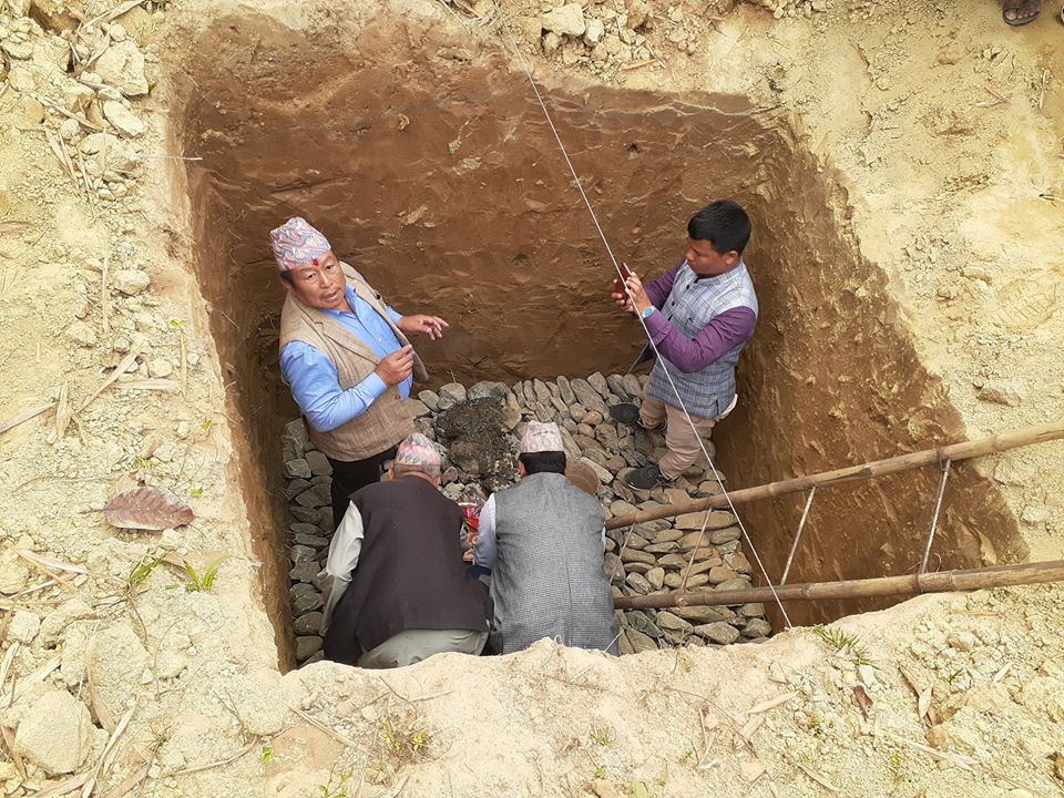 वडा नम्वर ७ को वडा कार्यालयको शिलान्यास