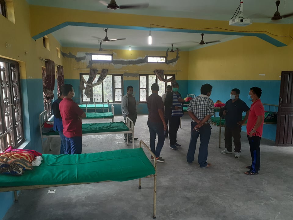 पथरीमा क्वारेन्टिनका लागि ५० वटा बेड तयार