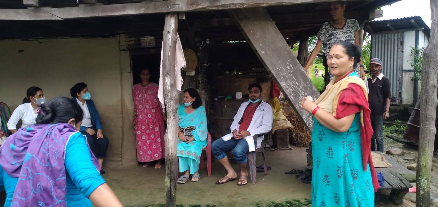 अपाङ्गता परिचयपत्रका लागि घर घरमा उपप्रमुख