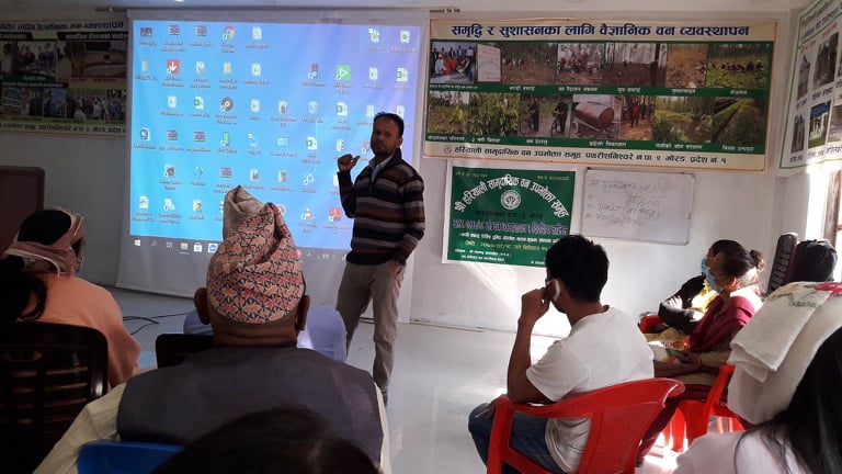 पथरीको हरियालीद्वारा वन व्यवस्थापन सम्बन्धी तालिम