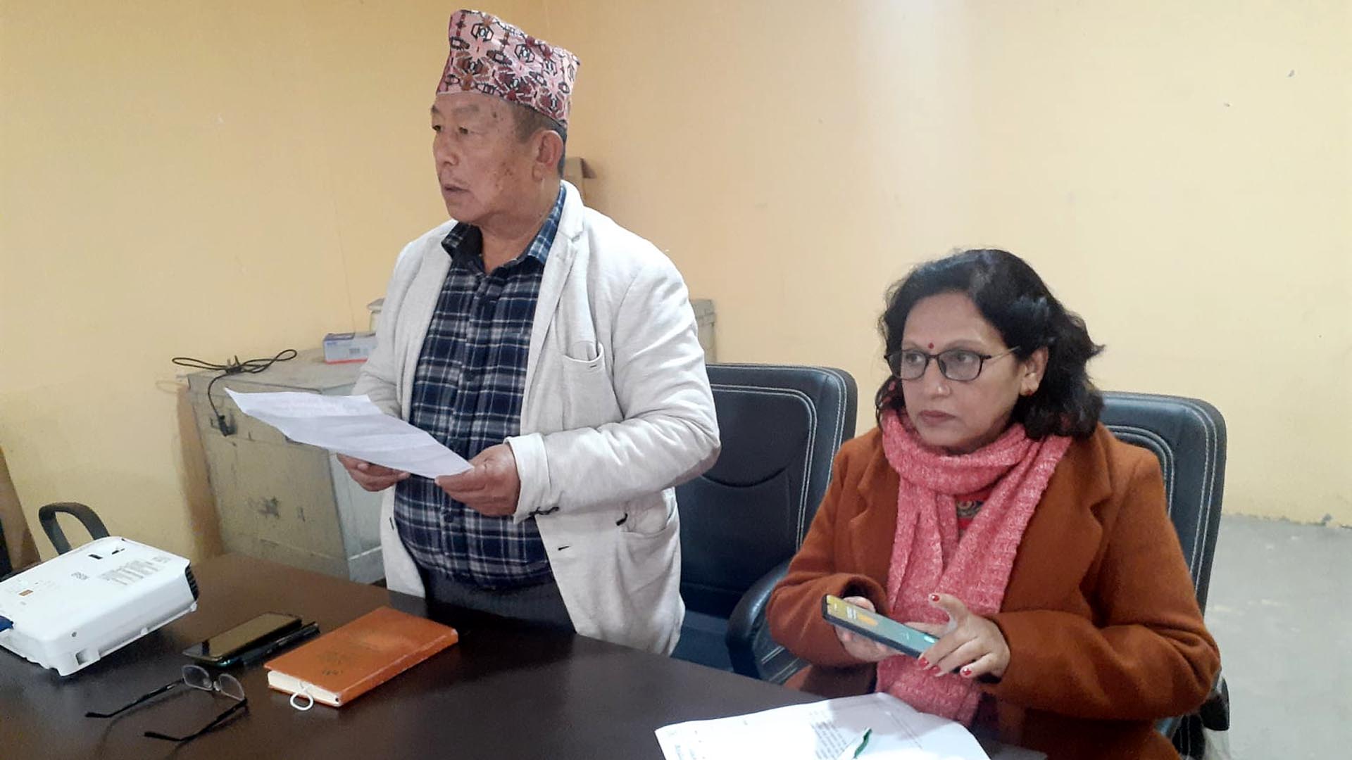 पथरी शनिश्चरेमा घर नक्सा सम्बन्धी कार्यविधि पारित