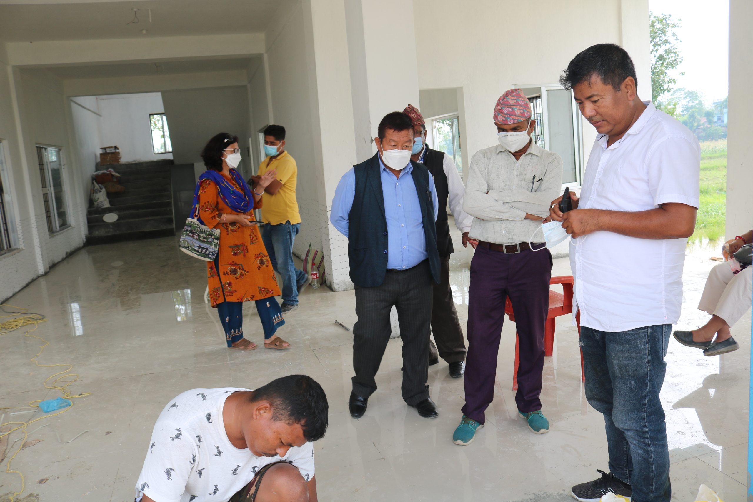 आइसोलेसनको निर्माण कार्य अन्तिम चरणमा