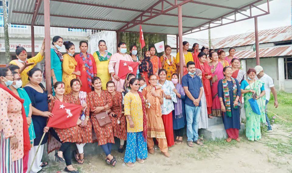 अनेमा संघ कानेपोखरी ५ नम्बर वडा कमिटीमा सृजना चौधरी