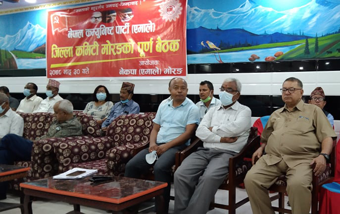 नेकपा एमाले मोरङमा ऋषिकेश पोखरेल