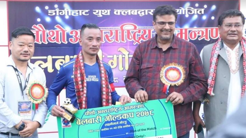 चौथो बेलबारी गोल्डकप : आयोजकलाई हराउँदै रारा फुटबल क्लब सेमिफाइनलमा