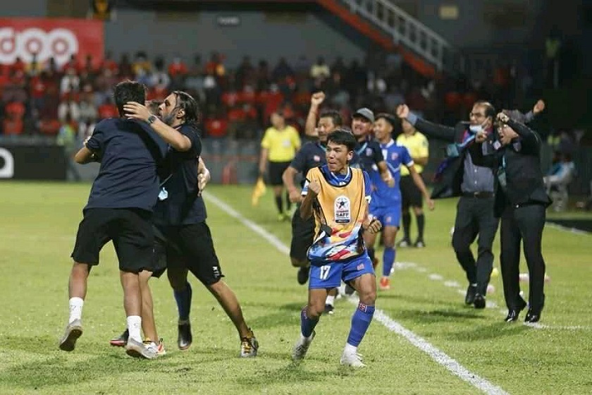 साफ च्याम्पियनसिपमा नेपालले माल्दिभ्सलाई हरायो