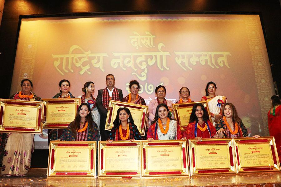 चैत्यदेवी, केकी, उपासनासहित ९ नायिकालाई ‘राष्ट्रिय नवदुर्गा सम्मान’