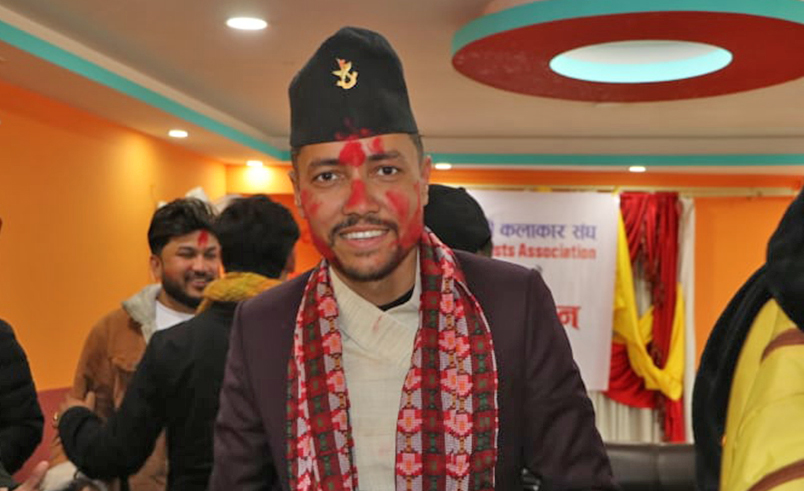 प्रत्यक्ष दोहोरी कलाकार संघको अध्यक्षमा लामिछाने