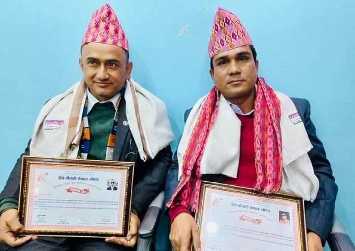 नेत्र र घनश्यामलाई कृष्णप्रसाद सिग्देल युवा पत्रकारिता पुरस्कार