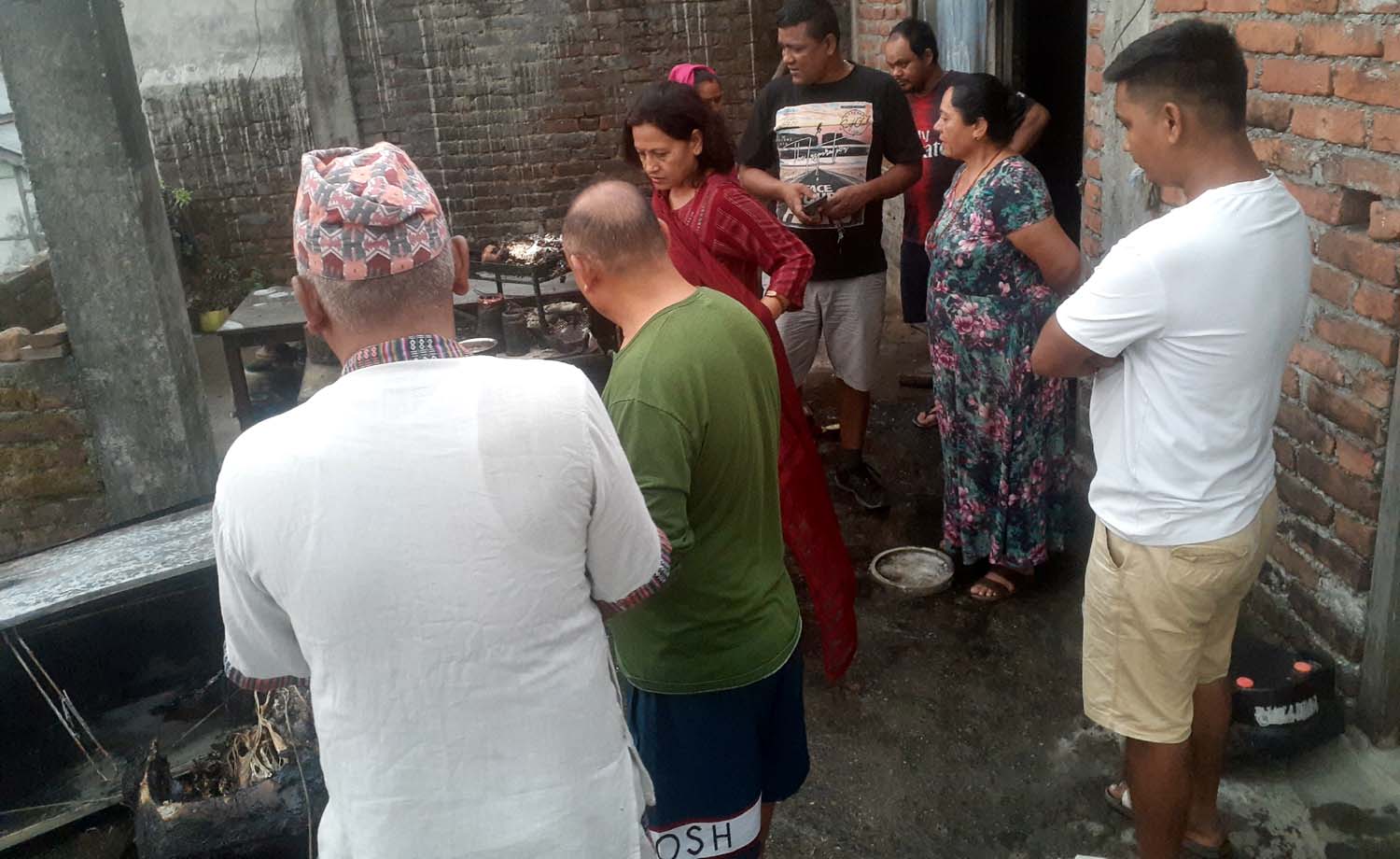 उपप्रमुखद्वारा आगलागीको निरीक्षण