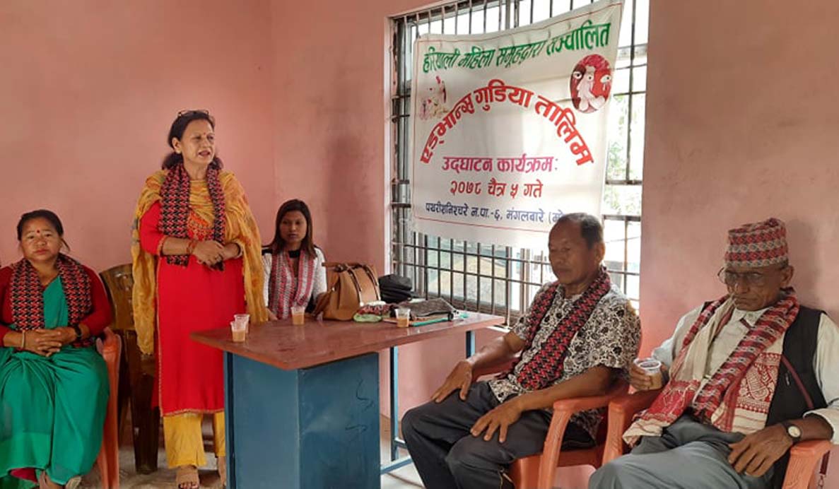 दुई महिने एडभान्स गुडिया तालिम