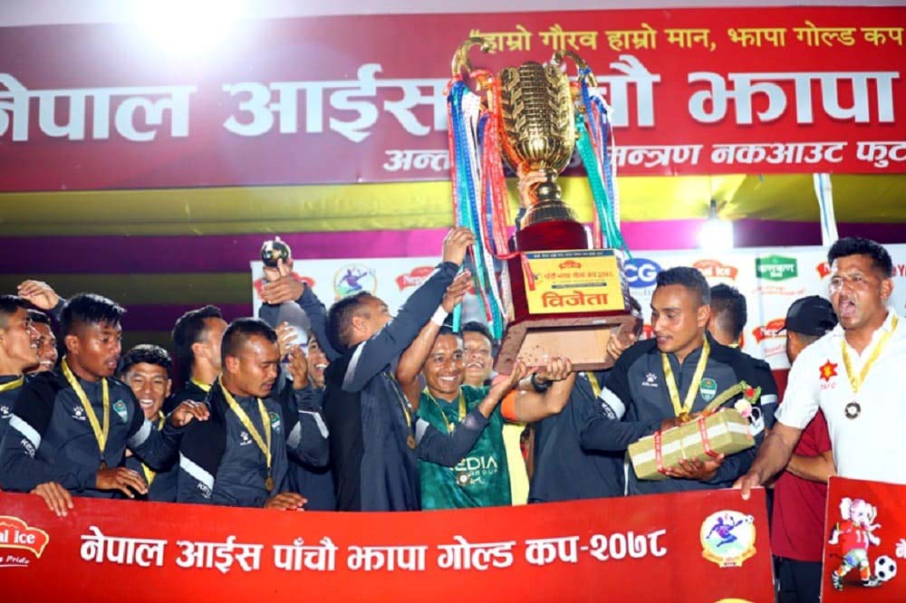 झापा गोल्डकपको उपाधि त्रिभुवन आर्मीलाई