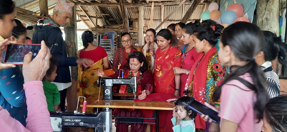 कोठेबारीमा सिलाई कटाई तालिम