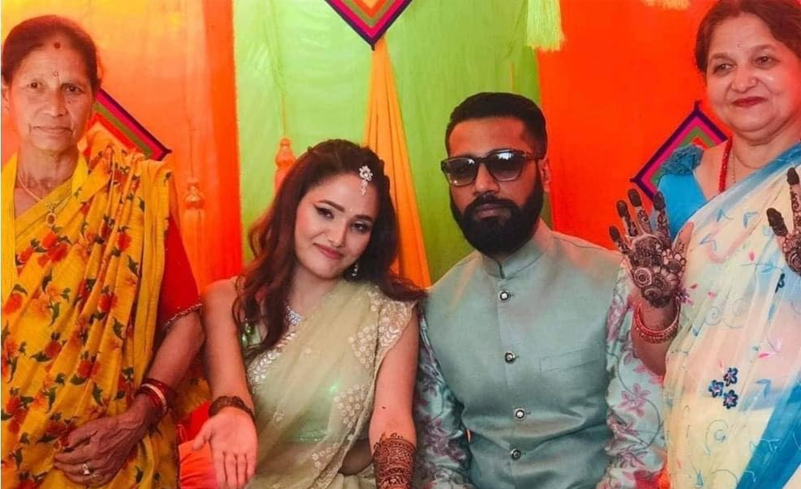इन्दिरा र शरद्को मेहेन्दी उत्सव