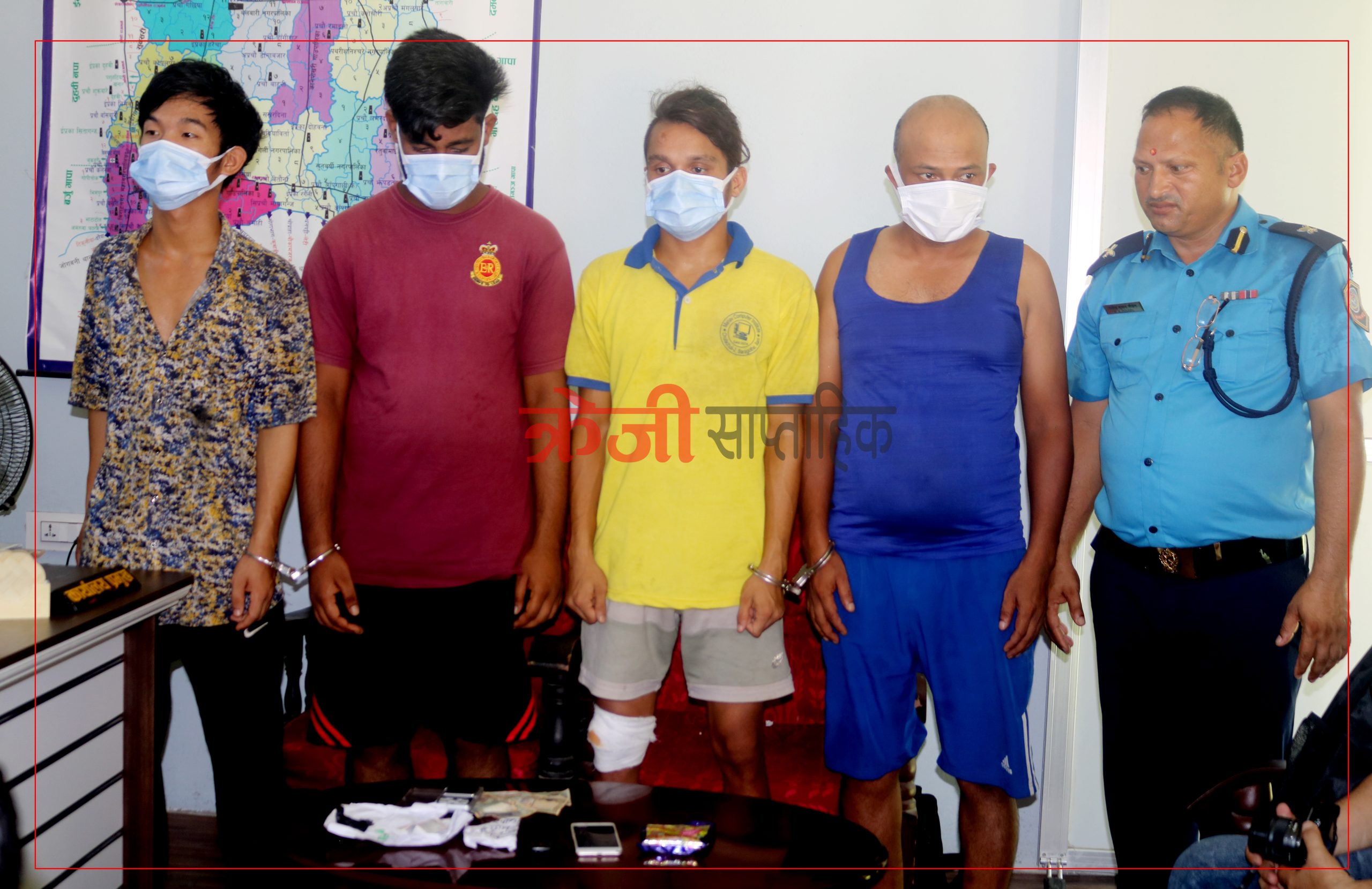 ब्राउन सुगर सहित ६ युवा पक्राउ