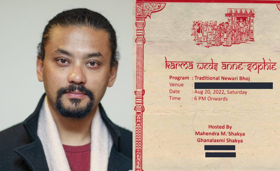 विदेशी प्रेमिकासँग गरे अभिनेता कार्मले विवाह, भदौ ४ गते बिहेभोज