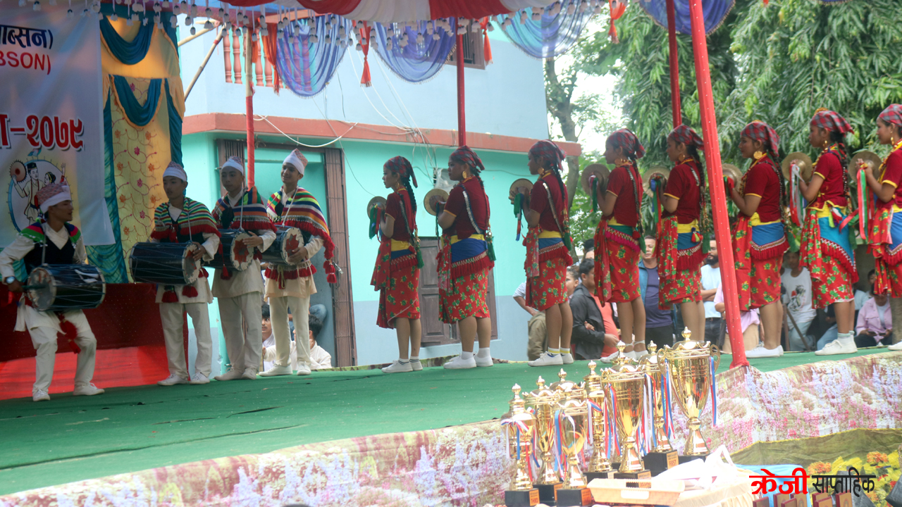 प्याब्सन पथरीशनिश्चरेद्वारा अन्तर विद्यालय लोक नृत्य प्रतियोगिता