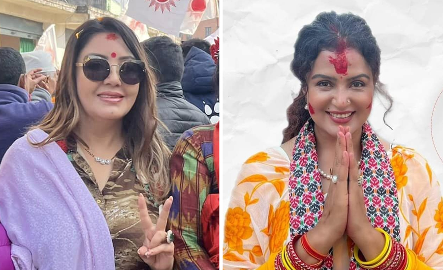 एमाले उम्मेदवारसँग घरदैलोमा हिंडिरहेकी करिश्माले रेखालाई ‘योद्धा’ भन्दै मागिन् भोट