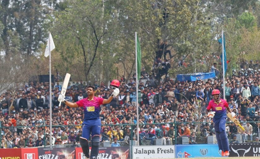 यूएईद्वारा नेपाललाई ३११ रनको लक्ष्य