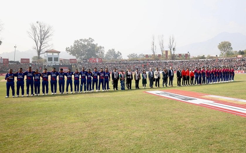 निर्णायक खेल हेर्न कीर्तिपुर मैदानमा प्रधानमन्त्रीसहित दर्शकहरुको खचाखच