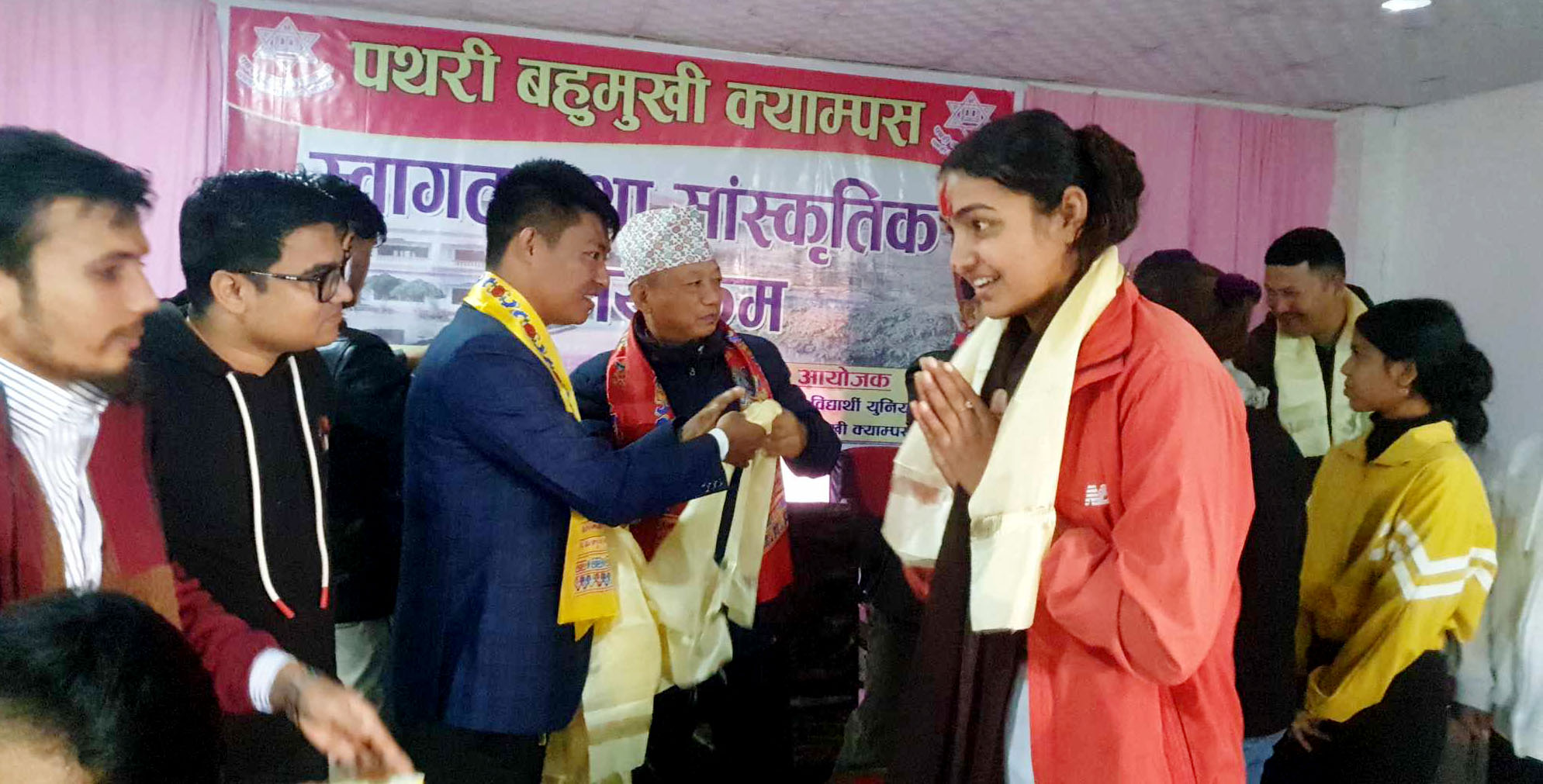 पथरी बहुमुखी क्याम्पसले गर्यो विद्यार्थीलाई स्वागत